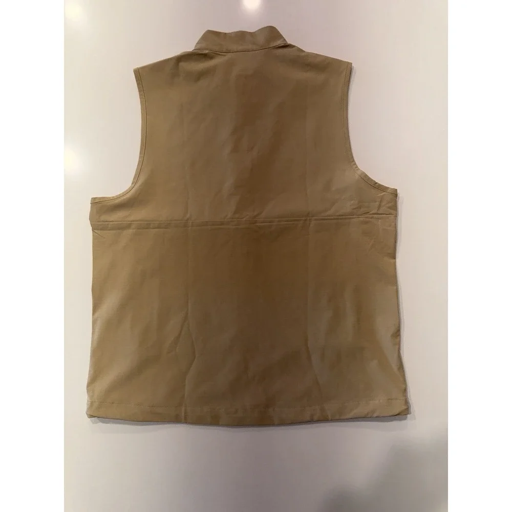 Puma Ripguard Golf Vest Prairie Tan 628865 Mens Large NWT Quarter Zip Gilet